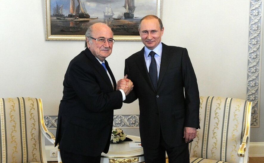 Встреча Владимира Путина с президентом ФИФА Йозефом Блаттером
