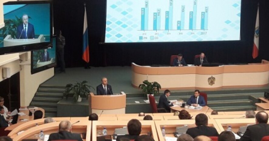 Выступление Губернатора Саратовской области Валерия Радаева с отчетом на заседании Областной думы