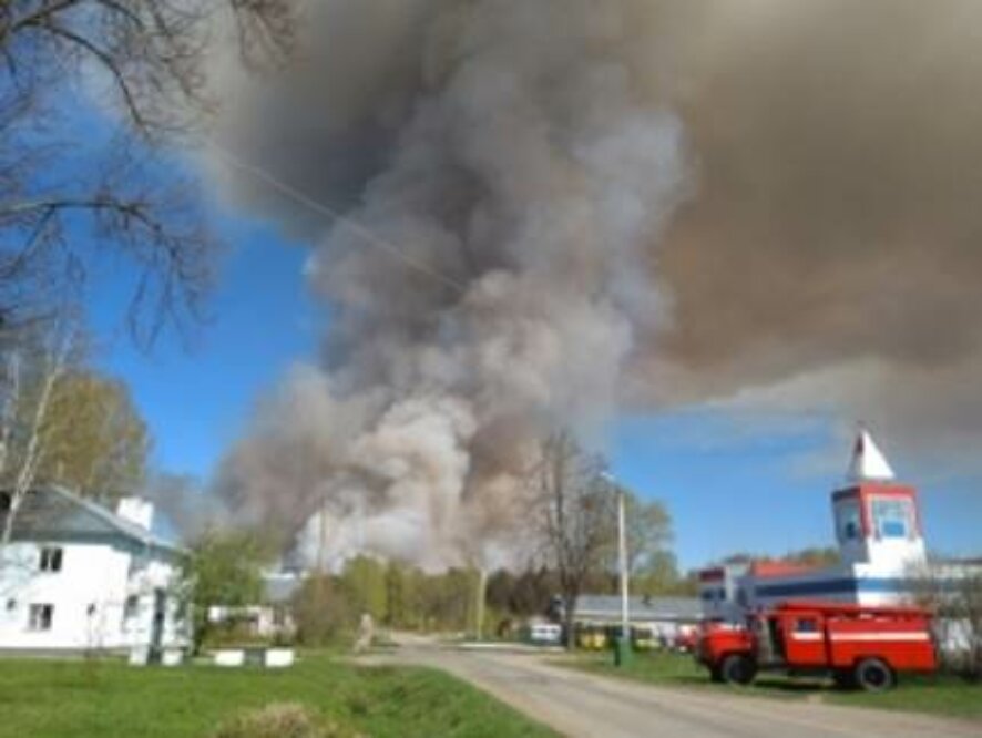 Малопургинском районе Удмуртии эвакуируют население из-за пожара