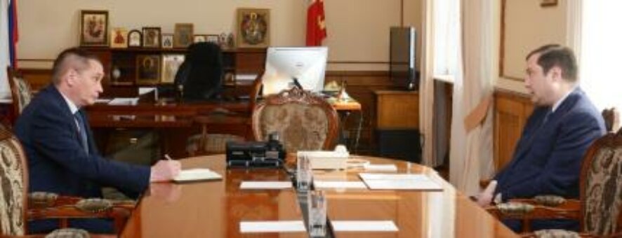 Рабочая встреча Губернатора Алексея Островского с Главой города Смоленска Андреем Борисовым