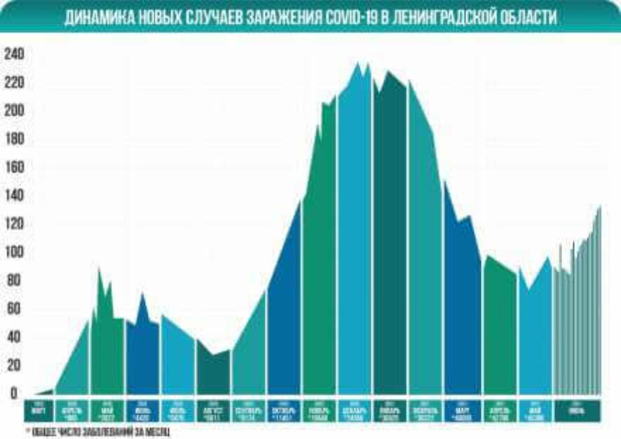 Оперативный штаб Ленобласти сообщает о 133 новых случаях заболевания коронавирусом на 24 июня