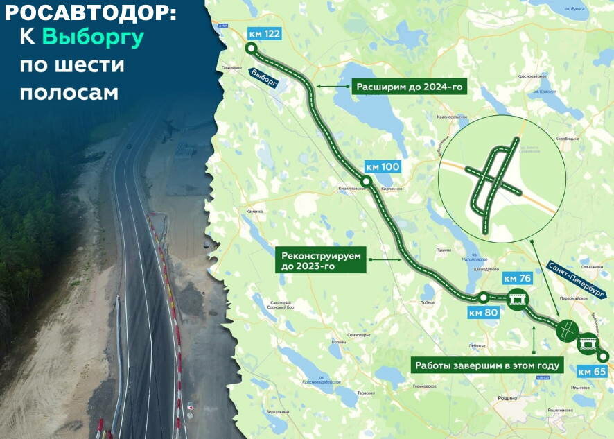 «Скандинавию» от Санкт-Петербурга до границы с Финляндией реконструируют