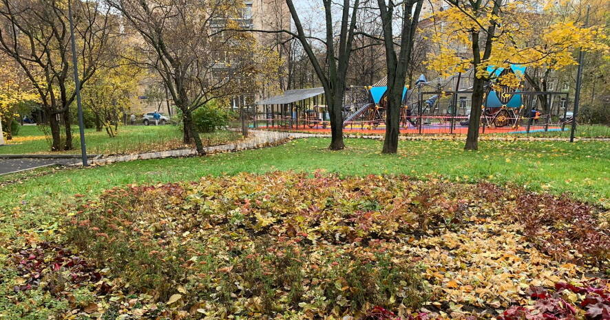 В Хамовниках проведено благоустройство территории жилого квартала
