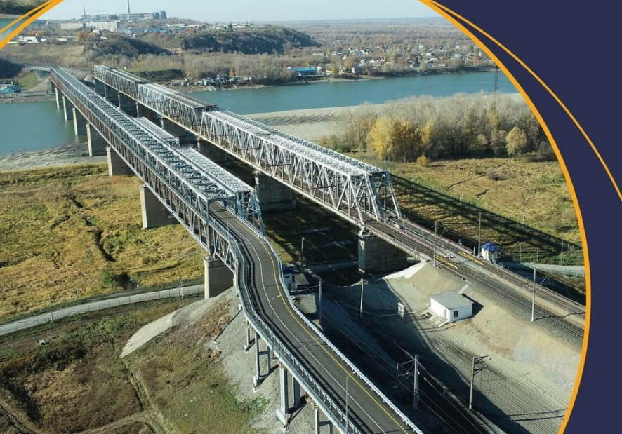 В Барнауле запустили движение транспорта по Совмещённому мосту через Обь