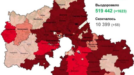 Ковид в Подмосковье на 29 ноября: за сутки коронавирусная инфекция выявлена у 2 236 человек (карта распространения)