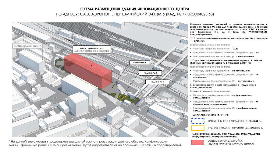Проект строительства многофункционального комплекса в Москве вынесен на электронные общественные обсуждения