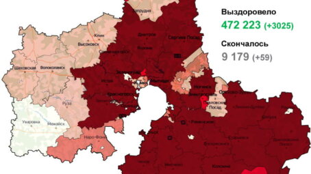 Подмосковье снова устанавливает антирекорды: 8 ноября выявлено 3429  случаев заражения коронавирусом, 59 человек скончались