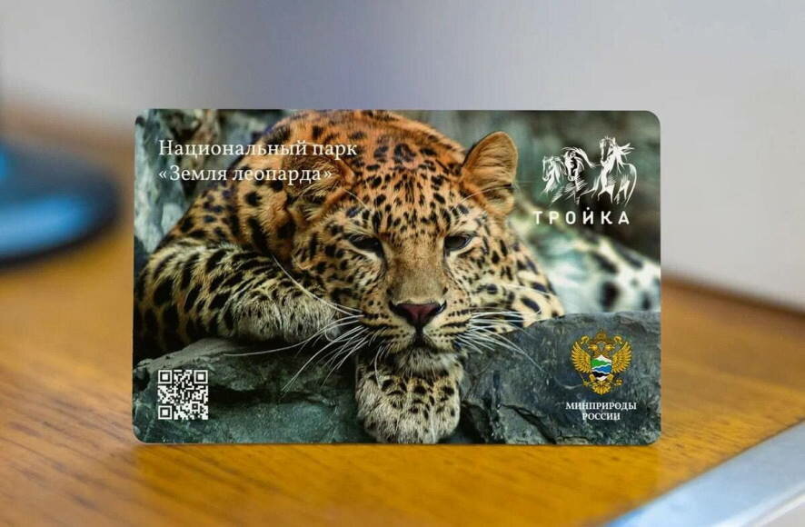 В Москве выпустили тематическую «Тройку», которая посвящена парку  «Земля леопарда»