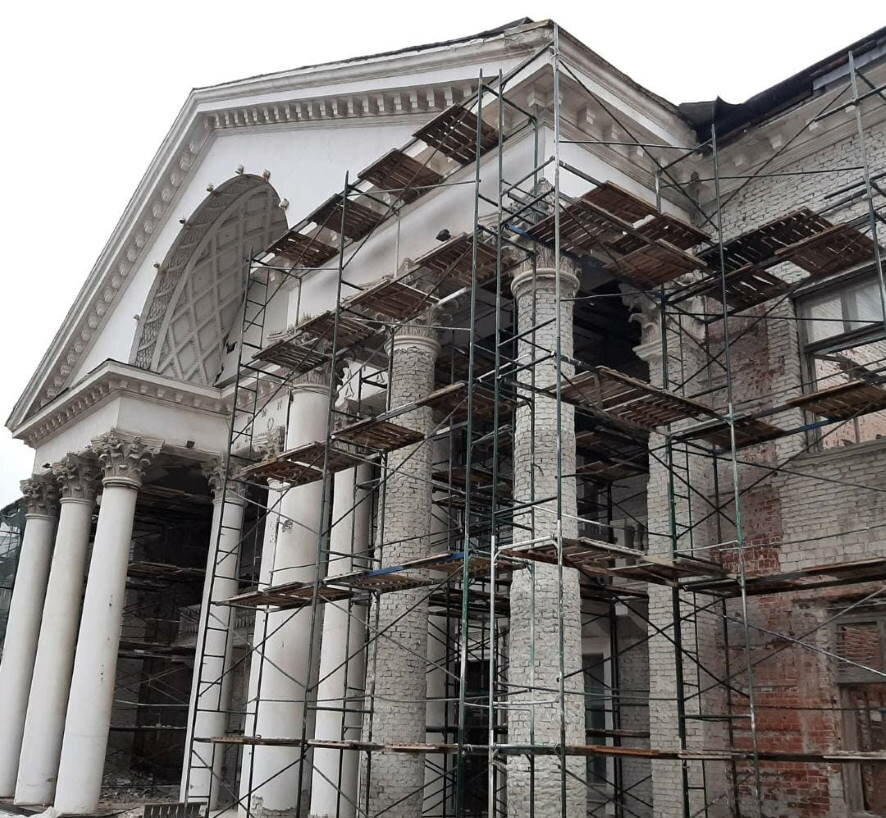 В Волгограде продолжается реконструкция легендарного кинотеатра «Победа»