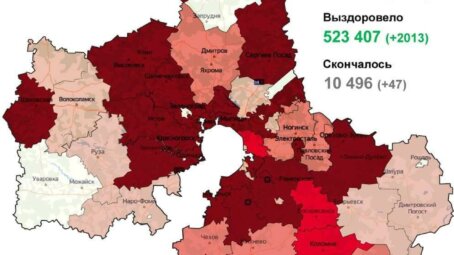 Ковид в Подмосковье на 1 декабря: за сутки выявлено 2 008 случаев заражения (карта распространения)