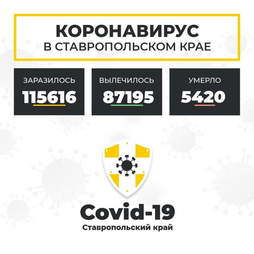 Актуальная информация по распространению коронавируса на Ставрополье 6 декабря