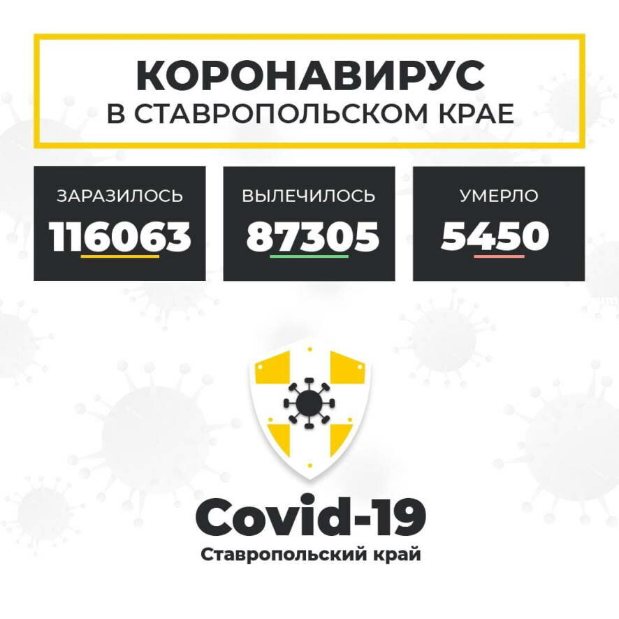 Актуальная информация по распространению коронавируса на Ставрополье на утро 7 декабря