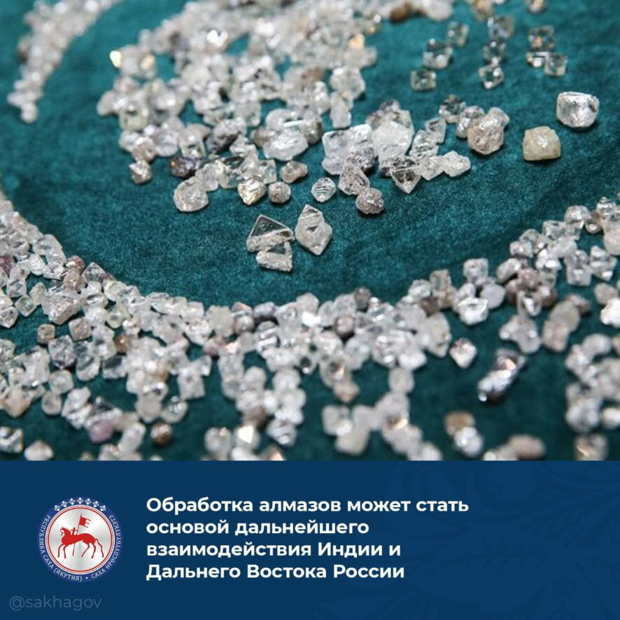 Обработка алмазов может стать основой дальнейшего взаимодействия Индии и Дальнего Востока России