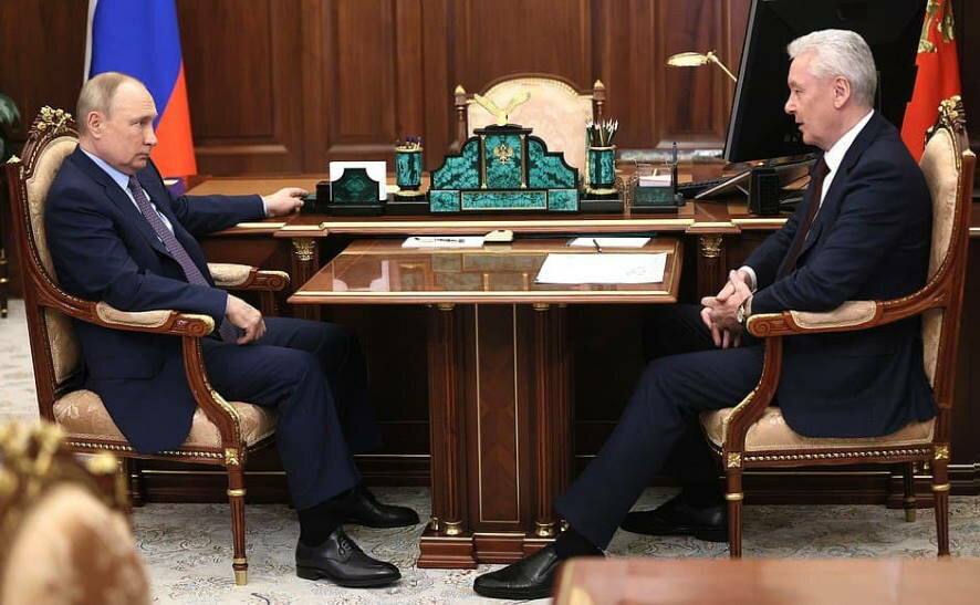 Владимир Путин провёл рабочую встречу с мэром Москвы Сергеем Собяниным