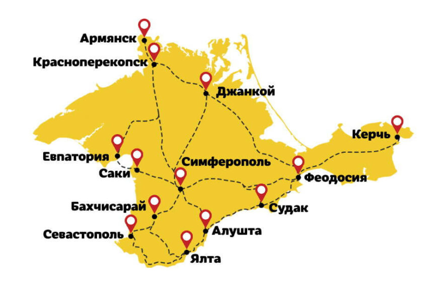 Крым и Херсонскую область связали новые автобусные маршруты