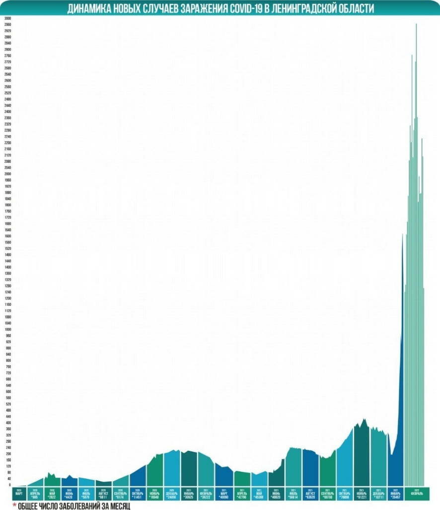 Коронавирус в Ленинградской области на 23 февраля: карта выявления случаев  по населенным пунктам