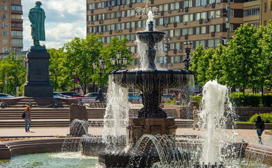Фонтан на Пушкинской площади Москвы ждет капитальный ремонт