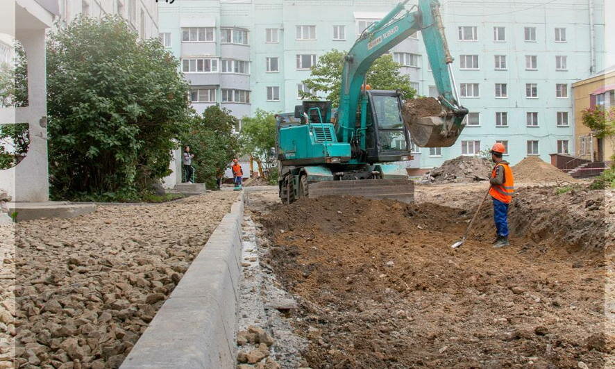 825 дворов и 23 общественных пространства Сахалинской области благоустроят в этом году