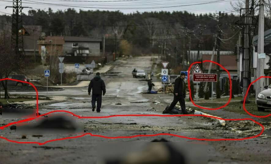 «Украинская правда» лжет: фото из Бучи —даже не постановка, это – фотомонтаж