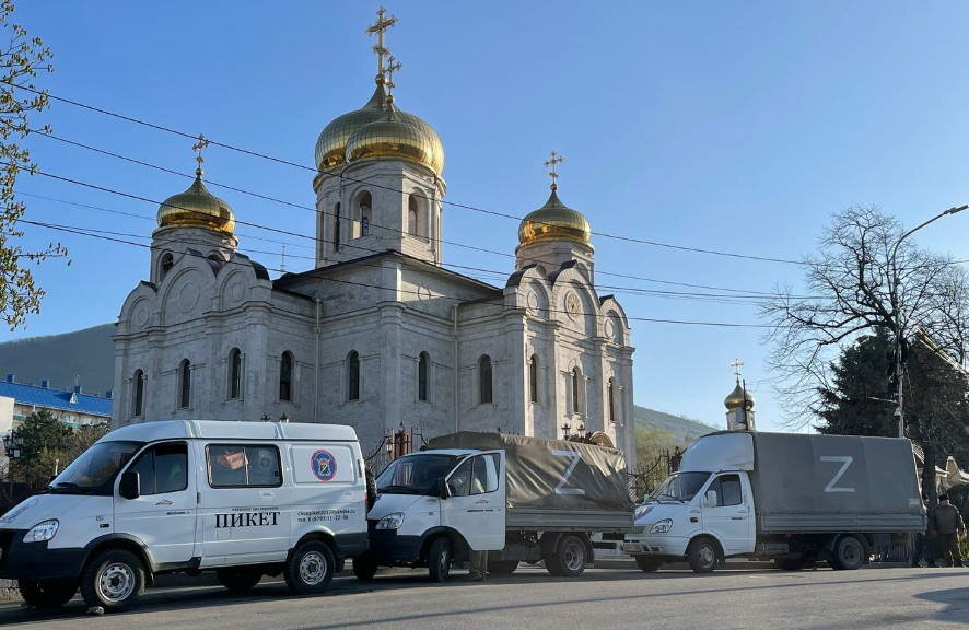 Из Пятигорска в Донбасс отправился гуманитарный конвой Горячеводского казачьего общества