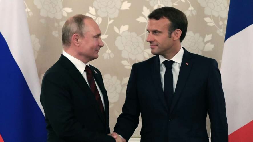 Президент России Путин направил поздравительную телеграмму Макрону по случаю переизбрания на пост Президента Французской Республики