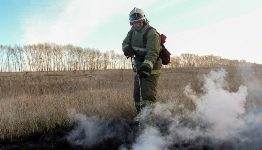 На территории Рязанской, Нижегородской, Ивановской областей продолжается борьба с природными пожарами