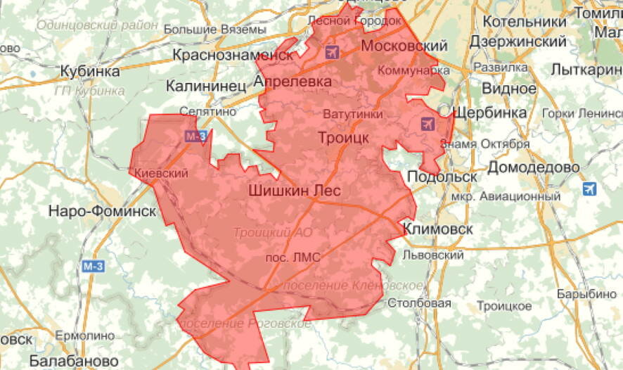64 процента трудоспособного населения ТиНАО Москвы работают вблизи своих домов