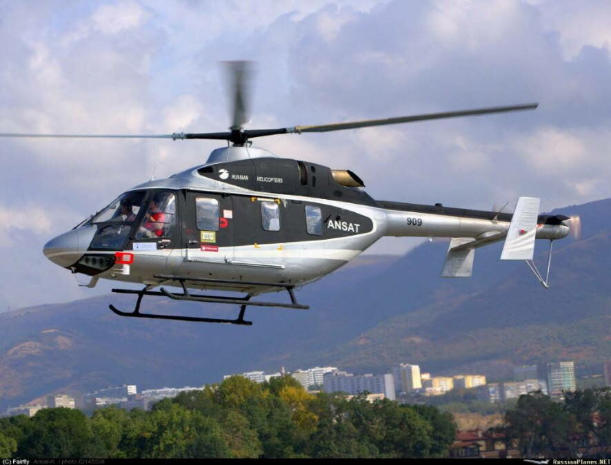 Новосибирские медики начали использовать второй вертолёт санитарной авиации российского производства «Ансат»