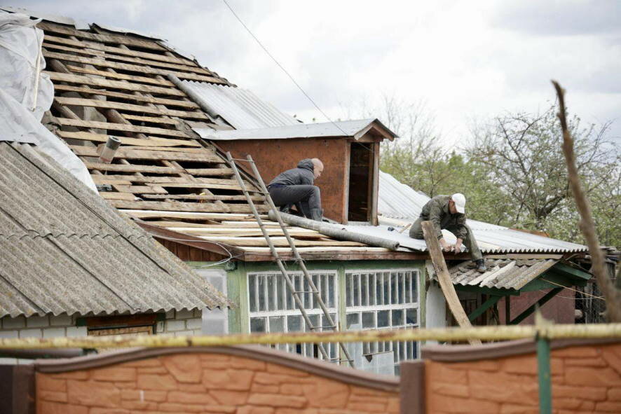 Вячеслав Гладков: осмотрел разрушенные дома в селе Солохи
