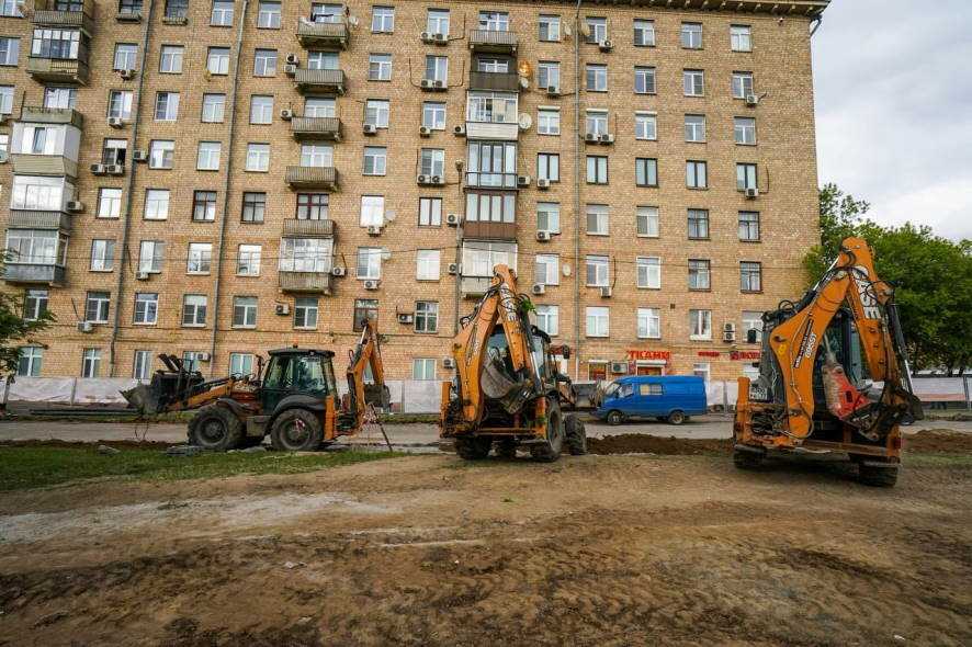 Стартовало благоустройство Ленинского проспекта в столице