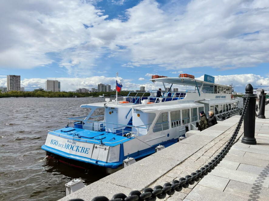 Теперь билеты на речные трамвайчики Москвы можно купить по «Тройке» на Северном речном вокзале