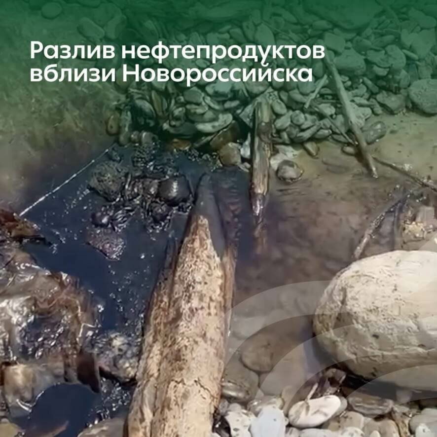 В Росприроднадзор поступило срочное сообщение о разливе загрязняющих веществ вблизи Новороссийска