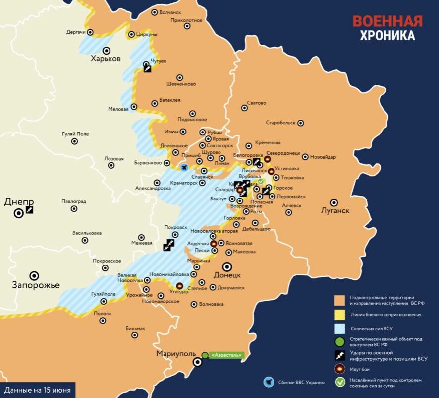 Аналитика по ситуации на Украине на 15 июня