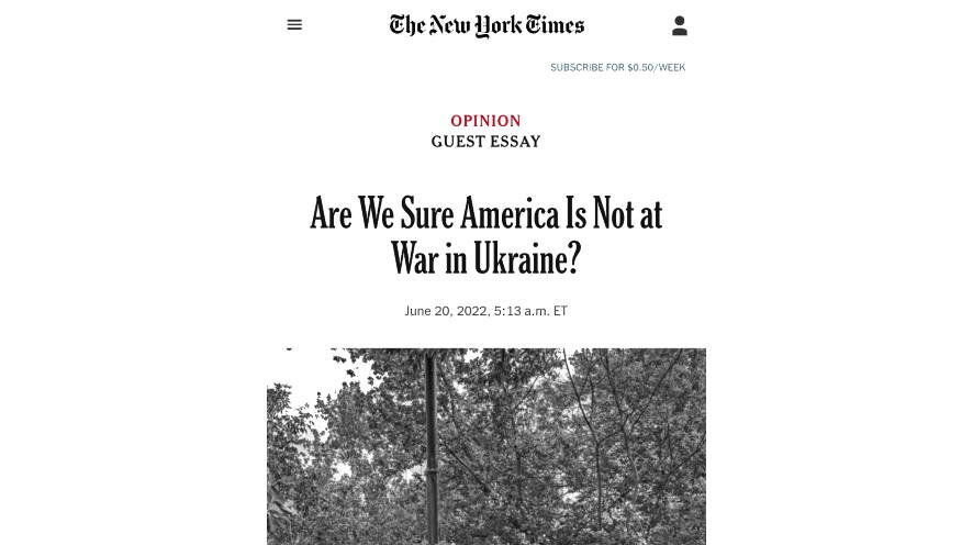 Эксперт New York Times: США фактически вступили в конфликт на Украине
