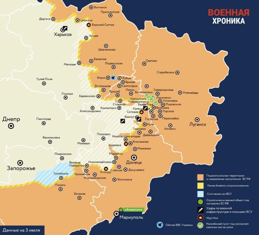 Аналитика по ситуации на Украине на 3 июля