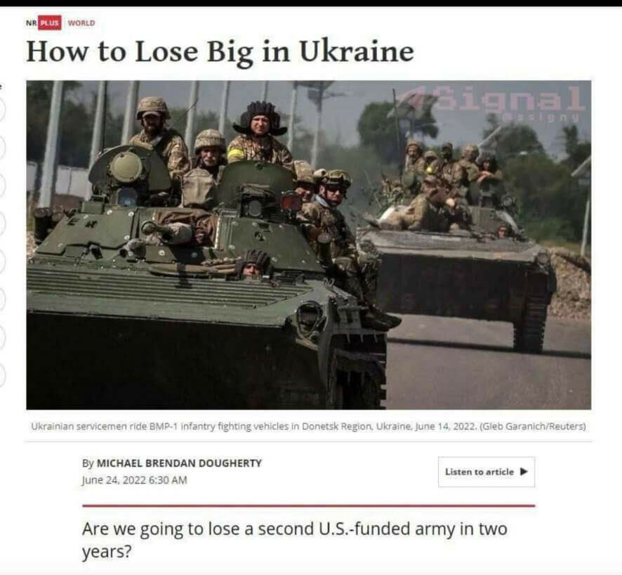 Майкл Догерти: «Победа России на Украине станет вторым крупным поражением США за два года