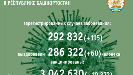 По данным на 8 августа в Башкортостане за минувшие сутки заболели коронавирусом 115 человек