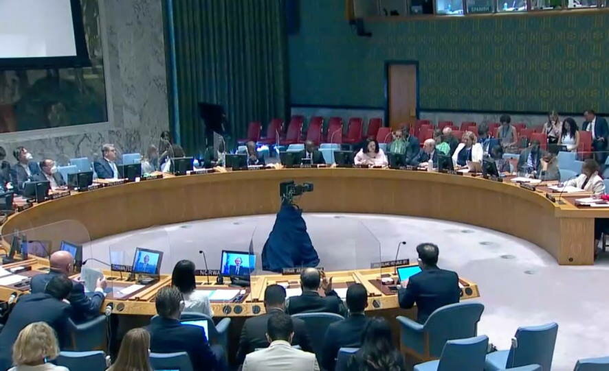 Василий Небензя на заседании Совета Безопасности ООН по политической и гуманитарной ситуации в Сирии