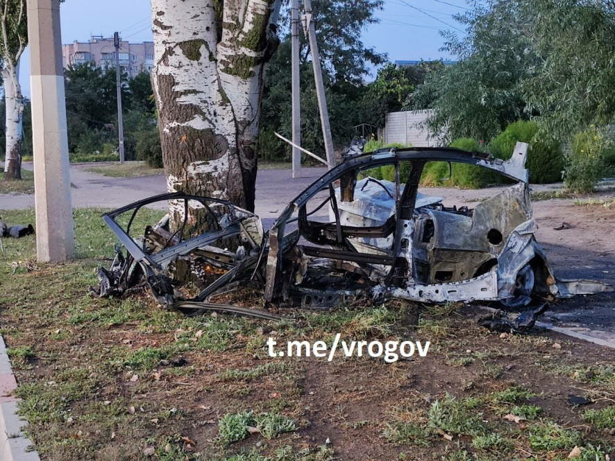 В Мелитополе при взрыве автомобиля погиб украинский диверсант