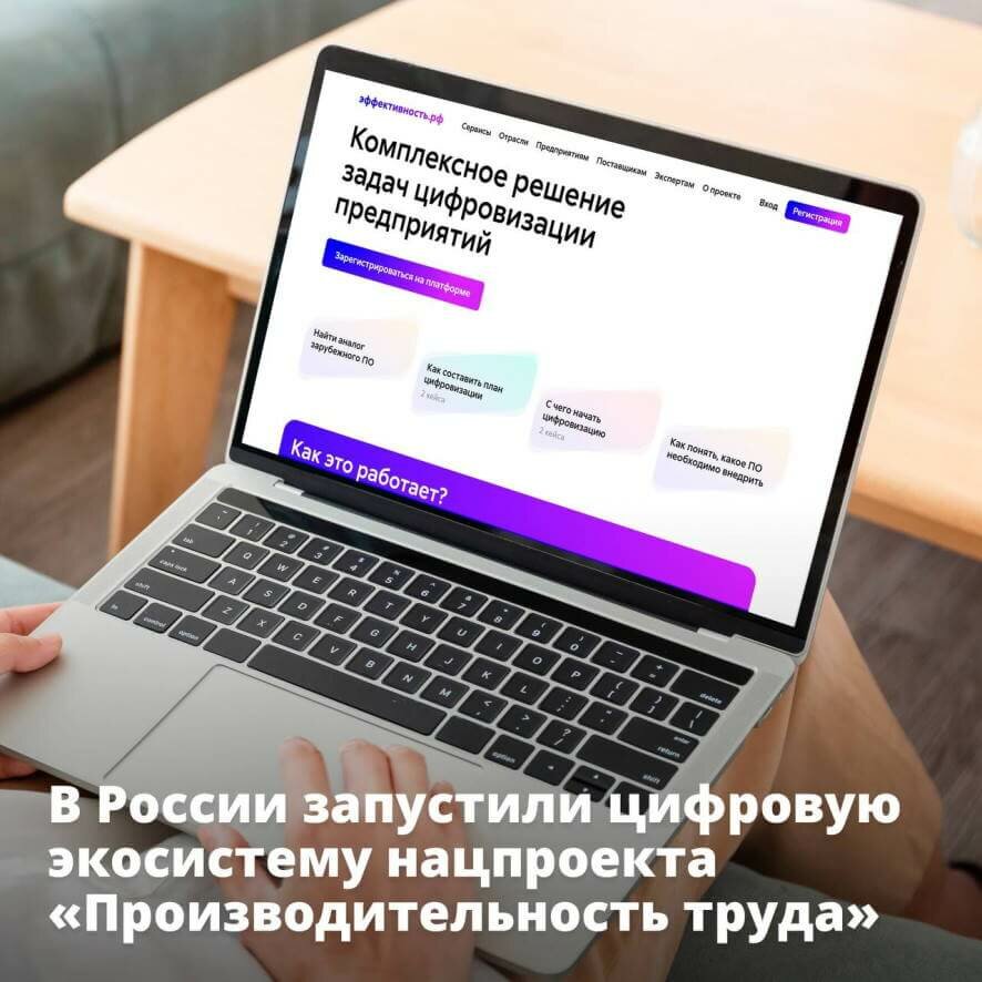 В России запустили цифровую экосистему нацпроекта «Производительность труда»