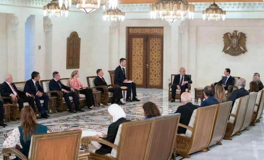 Башар Асад встретился с представителями Донецкой Народной Республики