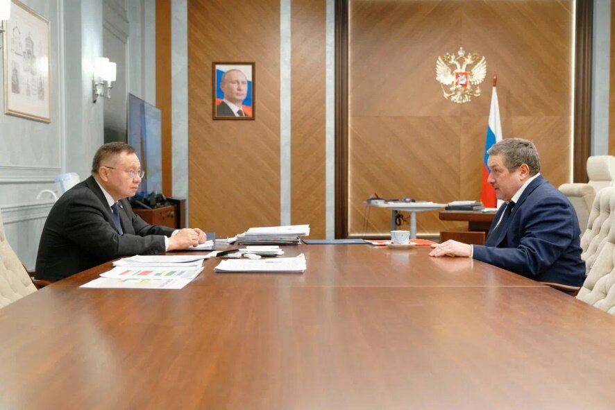 Ирек Файзуллин провел рабочую встречу с Президентом Координационного совета СРО «АИИС» Михаилом Богдановым