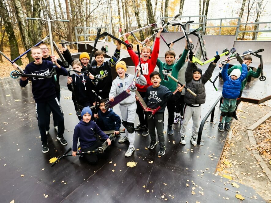 По просьбам жителей, сделали новый скейт-парк в поселении Московский ТиНАО