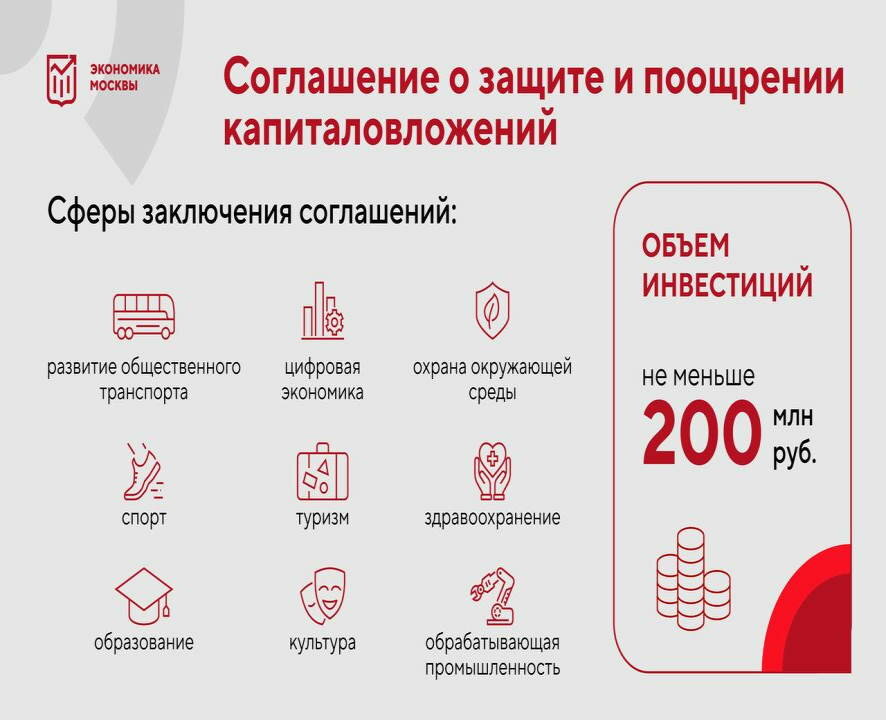 Собянин: приняли правила заключения региональных соглашений, которые помогут инвесторам в Москве защитить свои вложения
