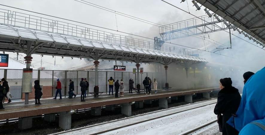 Пожар на станции МЦК «Владыкино» на северо-востоке Москвы ликвидирован