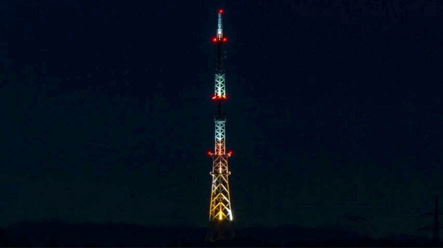 Новогоднюю подсветку включат на саратовской башне на Лысой Горе 30 декабря