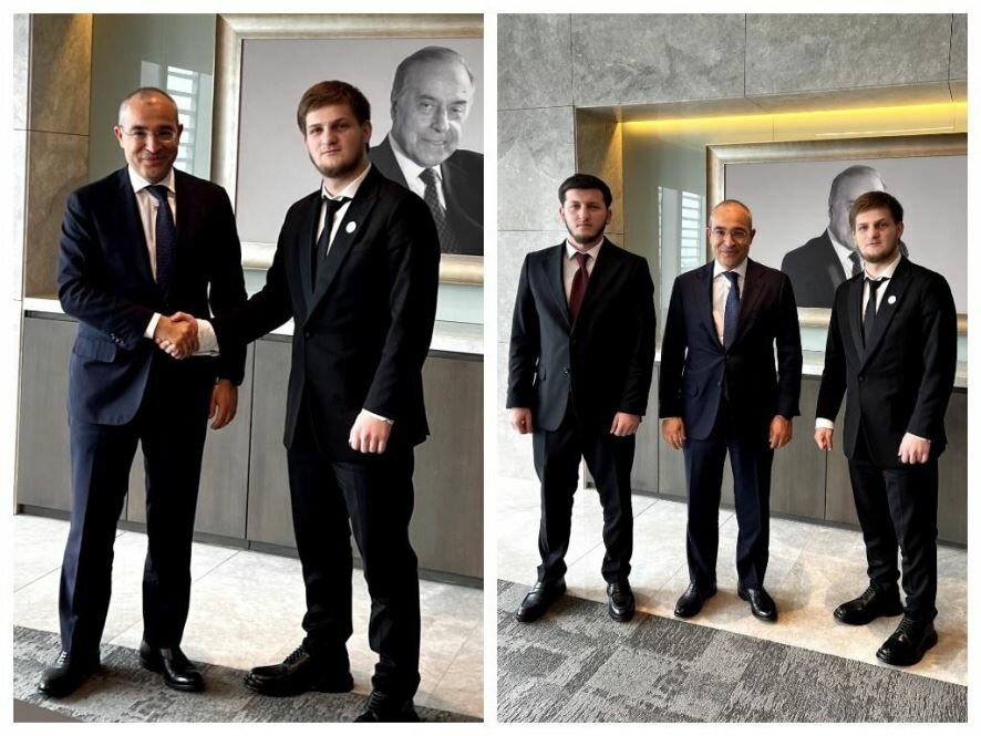 Ахмад Кадыров младший продолжает свой визит в Азербайджан