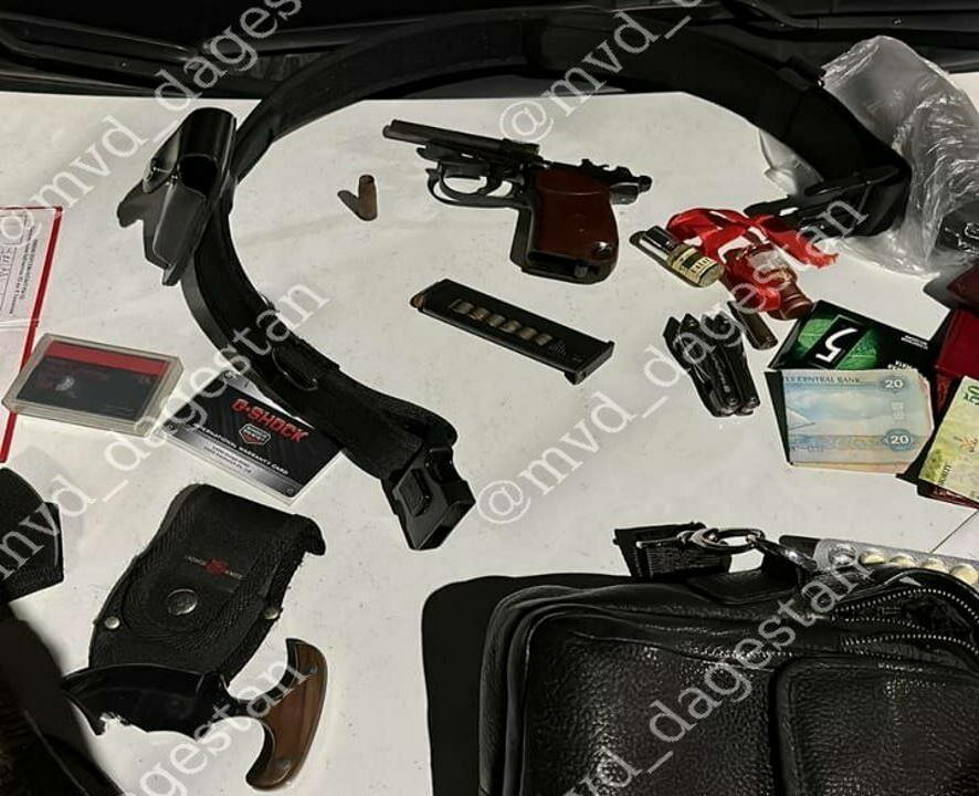 Пистолет Макарова обнаружен у несовершеннолетнего жителя Махачкалы