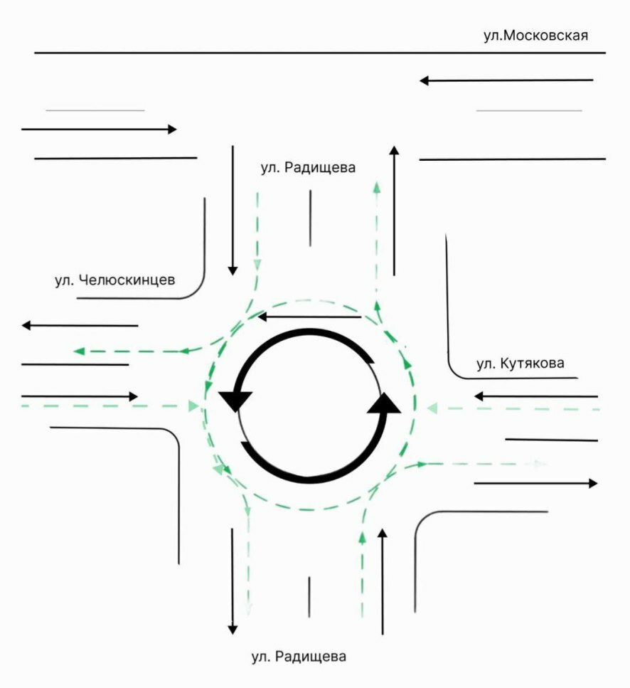 В центре Саратова изменилась схема движения