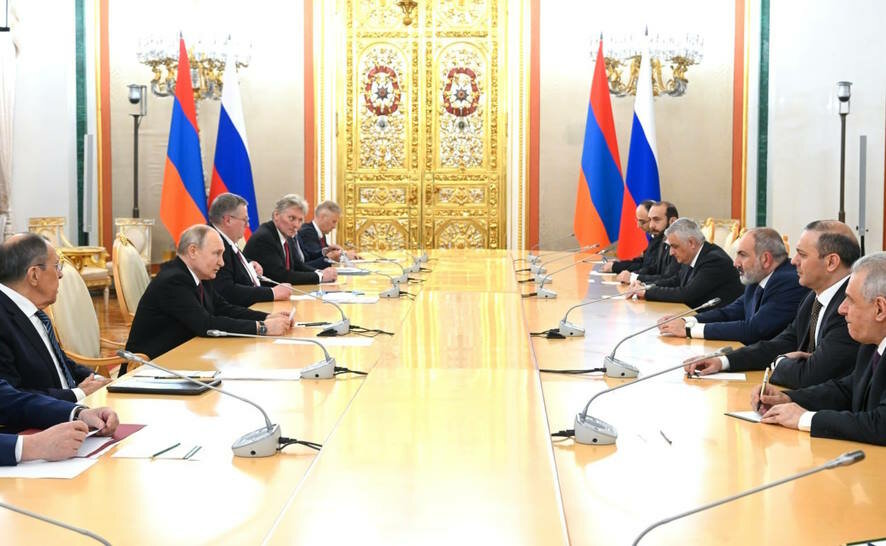 Президент Владимир Путин встретился с Президентом Армении Николом Пашиняном